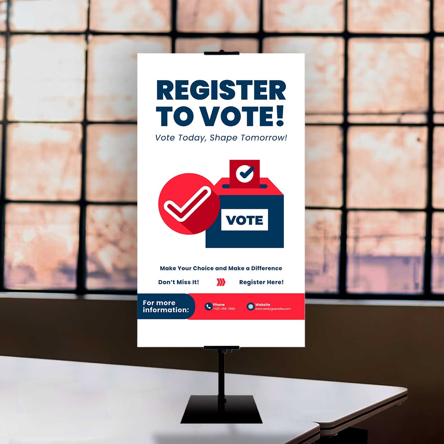 Table Top Banner Display