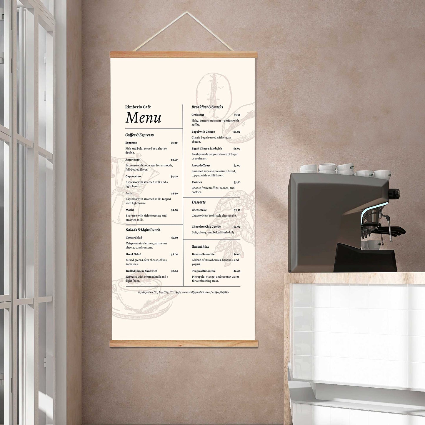 Custom Wood Poster Hanger