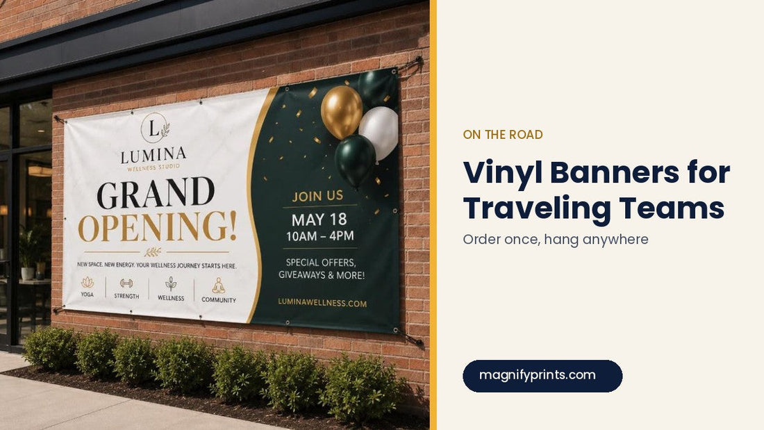 Outdoor Vinyl Banners for Traveling Event Teams: Order Once, Hang Anywhere