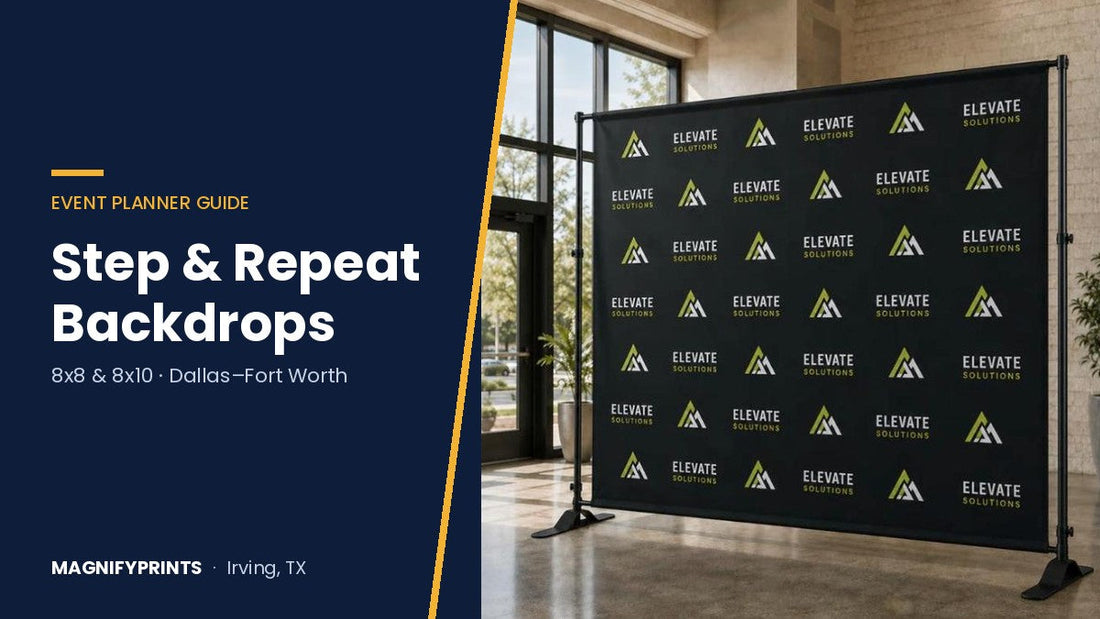 Step and Repeat Backdrops in Dallas: Sizes, Layout & Setup