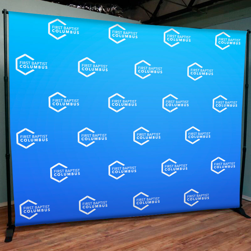 Custom Fabric Backdrop Display