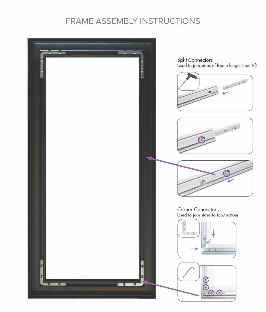 SEG - Wall Mounted Fabric - 40mm Black