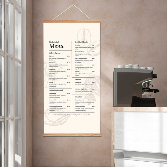 Custom Wood Poster Hanger