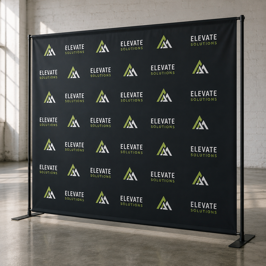 Custom Fabric Backdrop Display